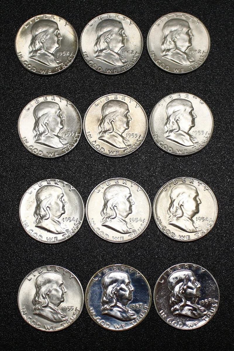 Circulated Ungraded Franklin Half Dollars (1948-1963) for sale | eBay