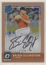 2016 Panini Donruss Optic Rated Rookies Orange /99 Brian Ellington #170 Auto 0cv