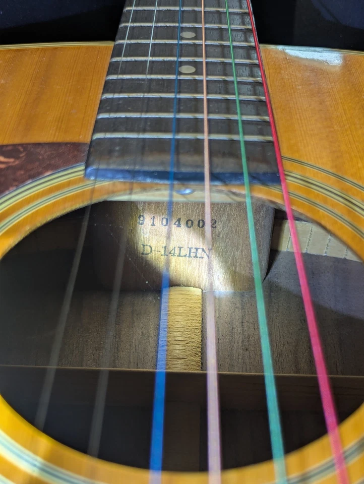 Vintage Washburn Left Handed Acoustic Guitar - Image 4 of 4