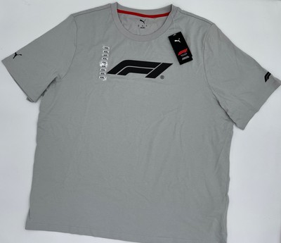 PUMA F1 Logo Graphic Tee Sweatshirt Shirt 625695 04 grau Motorsport Formel 1