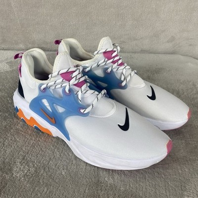 Nike React Presto Shoes Size 13 White Multi Running Sneakers CW7053-100