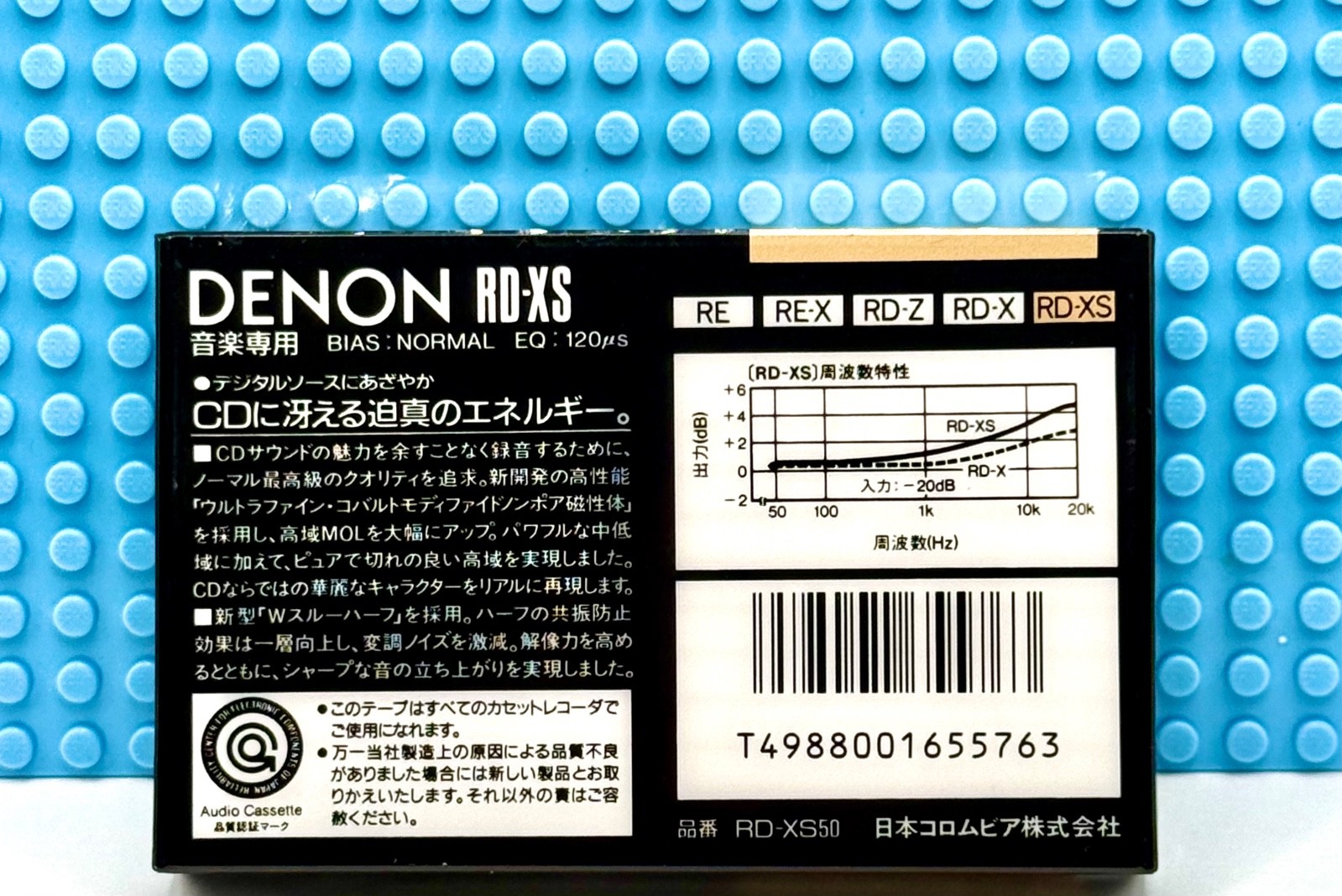 DENON RD-XS  50  1988  JAPAN  TYPE I    BLANK CASSETTE TAPE (1) (SEALED)
