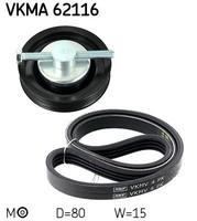 NEU - SKF VKMA62116 Keilrippenriemensatz Passend FüR Nissan