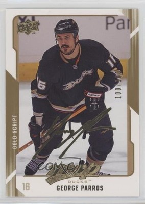 2008-09 Upper Deck MVP Gold Script 100/100 George Parros #7 0m8e