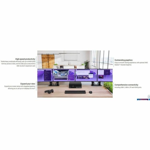 Dell Pro QCS1250 Desktop Computer - Intel Core i5 14th Gen i5-14500 - 8 GB - 256 - 第 12/15 張圖片