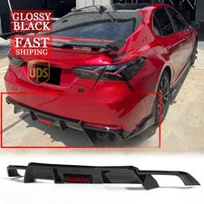 For Toyota Camry SE XSE 18-24 V Style Painted Rear Bumper Lip Diffuser Splitter