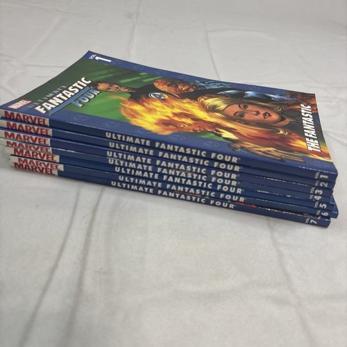 Marvel Comics Ultimate Fantastic Four TBP Lot 1-7 1 2 3 4 5 6 7 2004 First Print