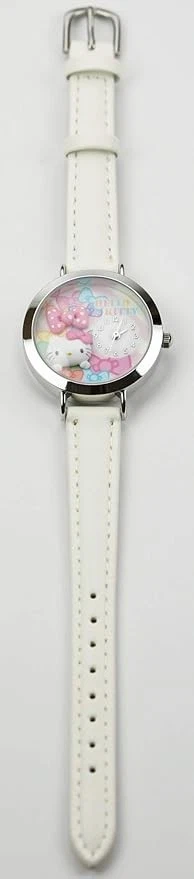 Сделано в Японии Hello Kitty деко часы лента MJSR-F03 Sunflame. Белый - Изображение 4 из 4