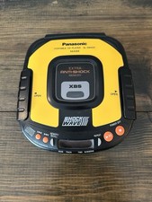 Vintage Panasonic Portable CD Player Portable Yellow Anti-Shock SL-SW405 Works
