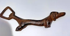 Cast Iron Handheld Dachshund Bottle Opener-Unique Heavy Nice Piece Woof Cute