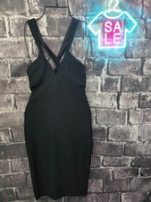 SO FIT FLARE BLACK DRESS SIZE 4 CRISS CROSS BACK ZIPPER SLEEVELESS NWT!   [II24]
