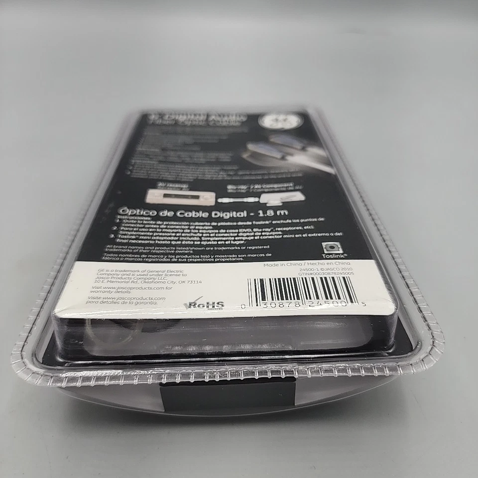 GE Ultra Pro Digital Audio Fiber Optic Cable 24500 6ft Brand New - Image 4 of 4