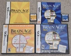 BRAIN AGE 1 & 2 Lot NINTENDO DS Games Complete