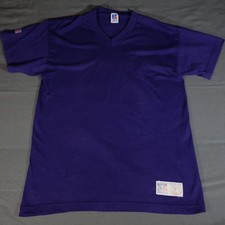 Vintage 90s Russell Athletic Short Sleeve T Shirt Mens Medium Purple USA Made