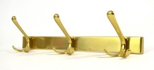 Garderobe Wandgarderobe Kleiderhaken 3 Haken - Messing - Vintage 60er 70er 50er
