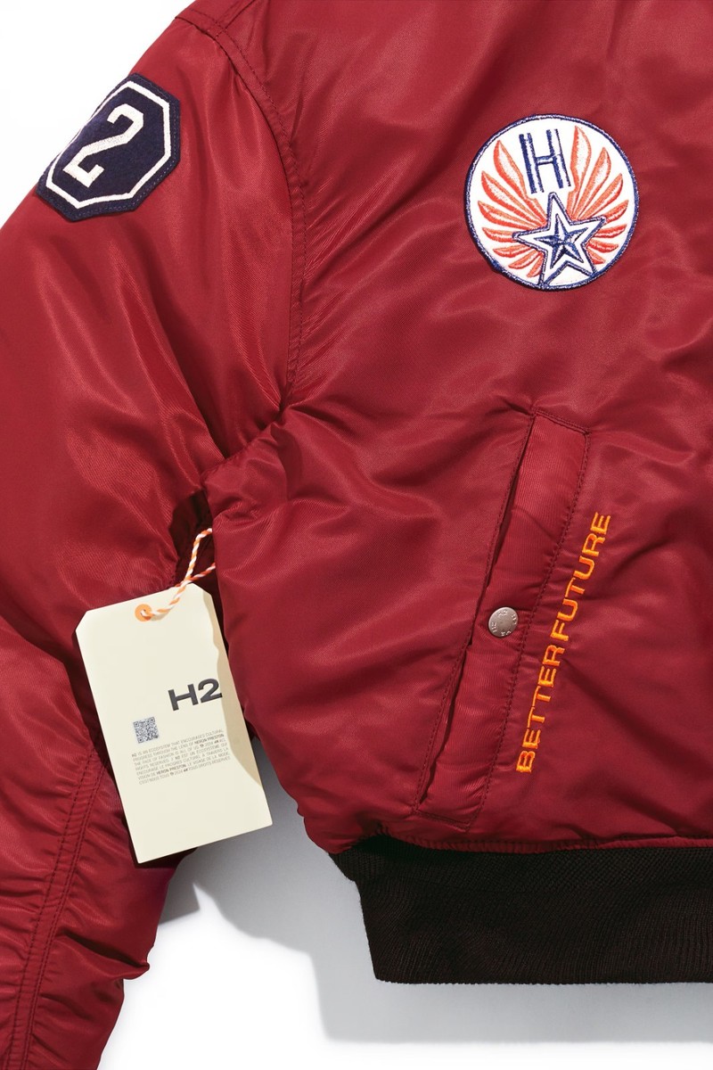 NWT H2 Heron Preston X H&M Reversible Flight Bomber Jacket