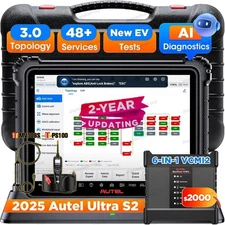 Autel MaxiSys Ultra S2 6-IN-1 VCMI2 2025 Scanner Real Intelligent AI Diagnostics