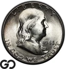 1948-D Franklin Half Dollar, Solid Gem BU++