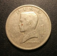 1974 Philippines One Piso Coin