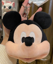 Authentic Disney Mickey mouse shoulder Bag coin purse Wallet Plush Keychain