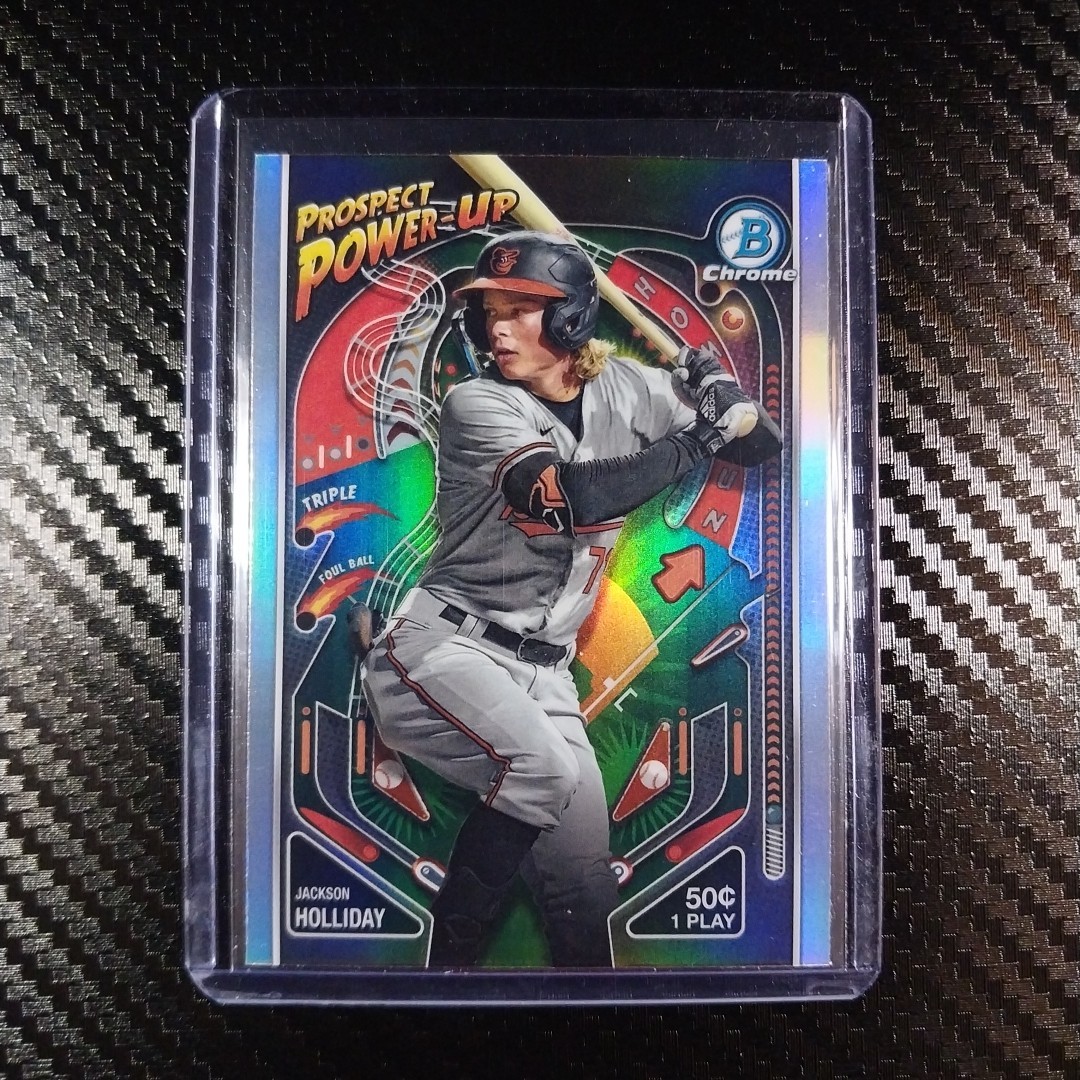 2024 Bowman Chrome Baseball #PP-5 Jackson Holliday Prospect Power-Up Refractor