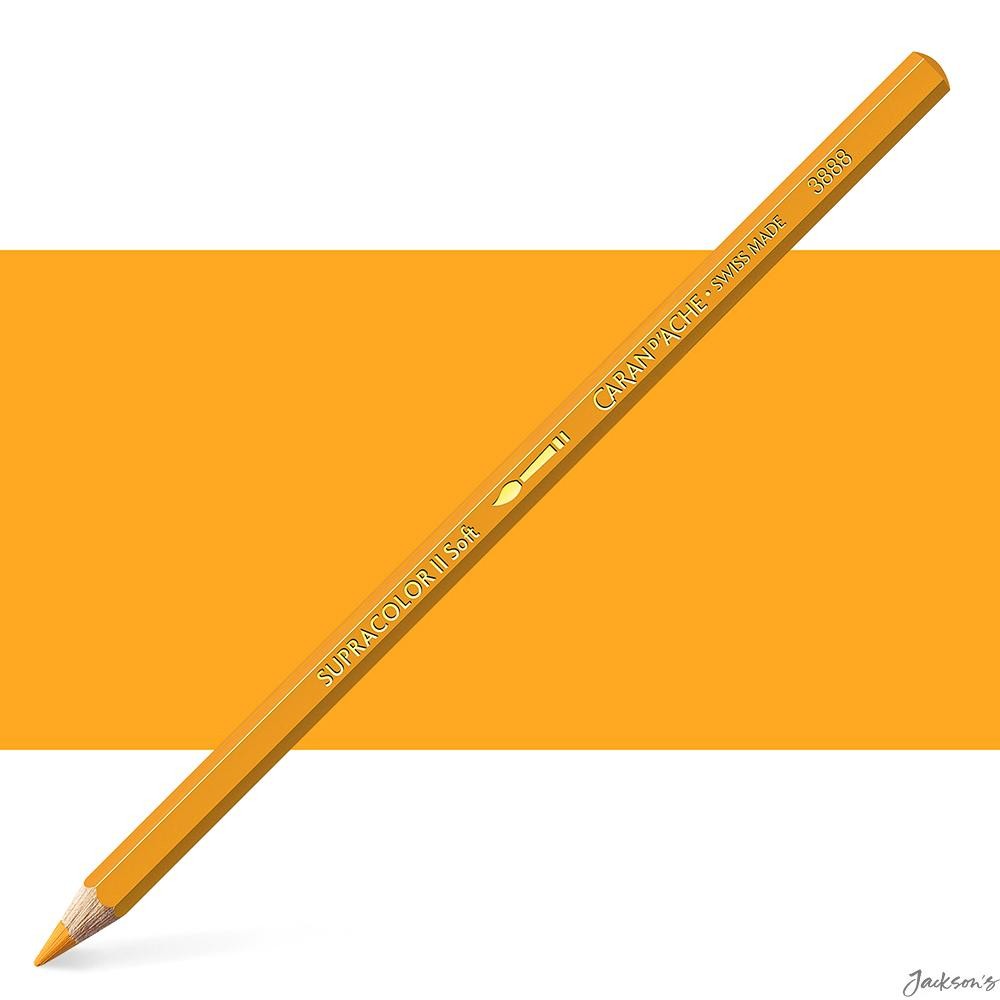 Caran d'Ache Supracolor Soft Watersoluble Pencil Cedar 3.8mm Fast Orange