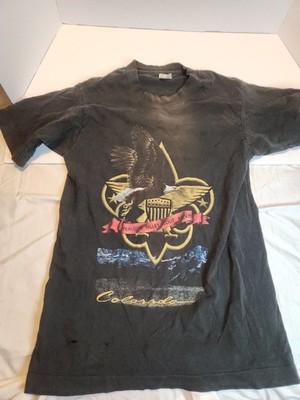 Vintage Hanes Short Sleeve T Shirt Adukt Small Bald Eagle California Print
