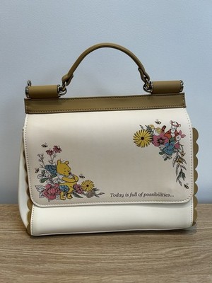 Disney Loungefly Winnie the Pooh And Friends Umhängetasche Pastell Blumen Floral
