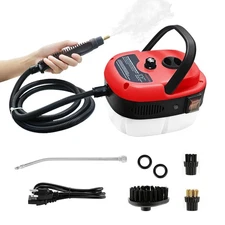 Handheld Steam Cleaner, 2500W Pressurized Steam Cleaner with 3 Brush Heads,
