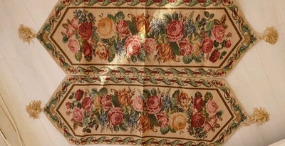 WENKO 2 Tischläufer Tischdecke Landhausstil allover Rosen NEU