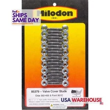 Milodon 85379, Set of 20 Valve Cover Stud Kit - Olds V8 & Fits Ford 351C Perform