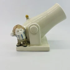 Fitz & Floyd VTG 1977 Ceramic Cannon w/Man Match Stick Holders Figure Décor