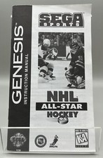 NHL All-Star Hockey Genesis, 1994 Instruction Manual ONLY