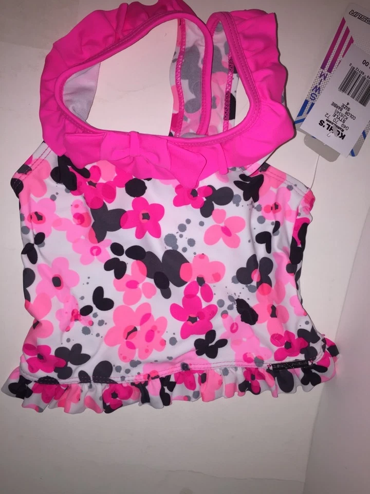 ZEROXPOSUR Conjunto de Maiô Tankini Feminino 4 Peças/Saia/Óculos BARBIE PINK Tamanho 4 Novo com etiquetas - Imagem 4 de 4