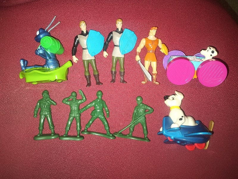 Lot Of 10 Disney Kids Meal Toys 101 Dalmatians Bugs Life Toy Story Hercules