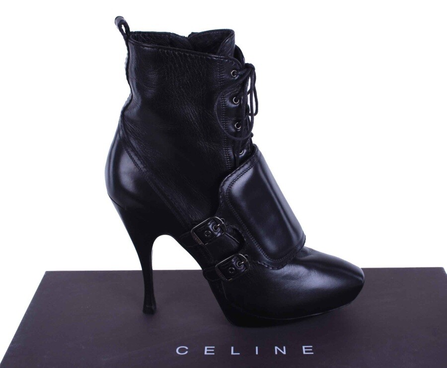 Celine Boots Ankle Boots High Heels Black | eBay