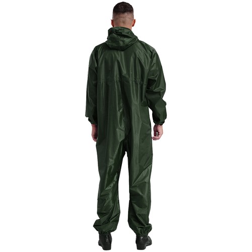 Mens Coveralls Wear Resistance Raincoat Buttons Jumpsuit Unisex Overalls Paint - Picture 21 of 44