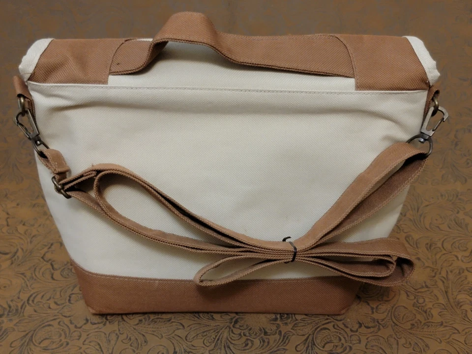 复古 Promaster 中号帆布包相机包 带肩带 棕褐色/奶油色 ㄍ — 第 3/4 张图片