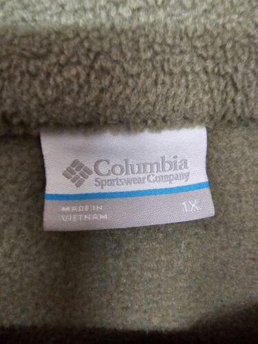 Womens Fleece Columbia Gray 1x Full Zip - Picture 2 of 4