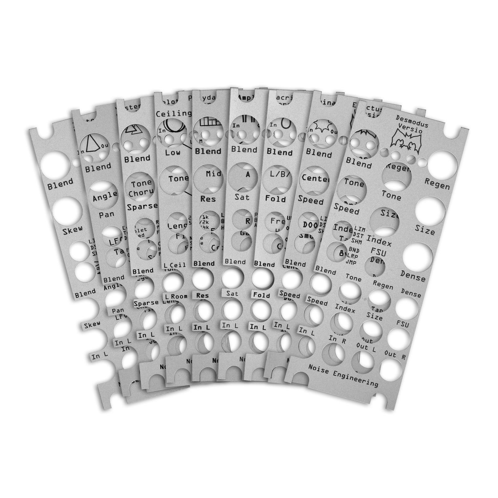 Набор накладок для шумоизоляции Versio Overlay из 9 панелей серебристого цвета - Zubehör für Modular