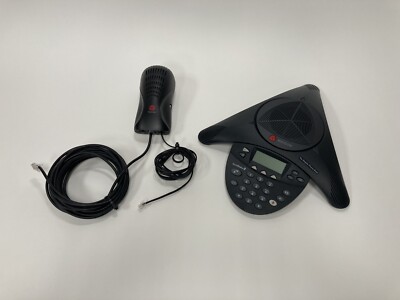 Polycom SoundStation 2 Conference Phone 2201-16200-601 With Wall Module