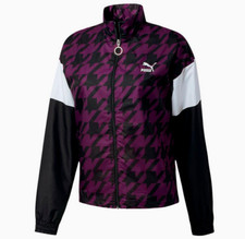 NWT PUMA Jacket AOP Woven Trend Track Workout Womens Zip Up Athleisure Small
