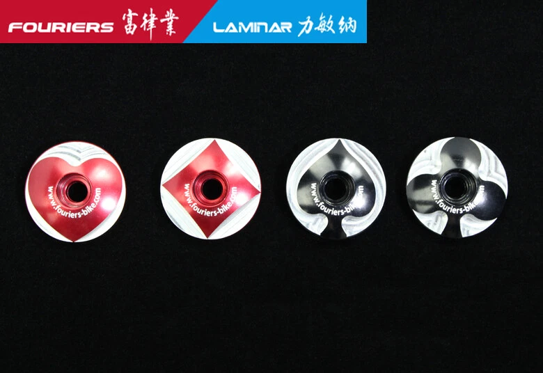 FOURIERS AL Tapa Superior con Perno Inoxidable Ajuste en 1-1/8 Horquilla Dirección TC-S005 Corazones Foto 3 de 3