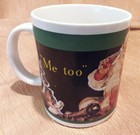 Vintage Coca Cola Brand Christmas Mug - 1936 Santa Claus "Me too" — photo 2