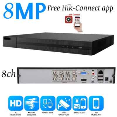 CCTV DVR Recorder 4/8/16 Kanal 5MP 1080P HDMI AHD Heim Sicherheitssystem Kit UK