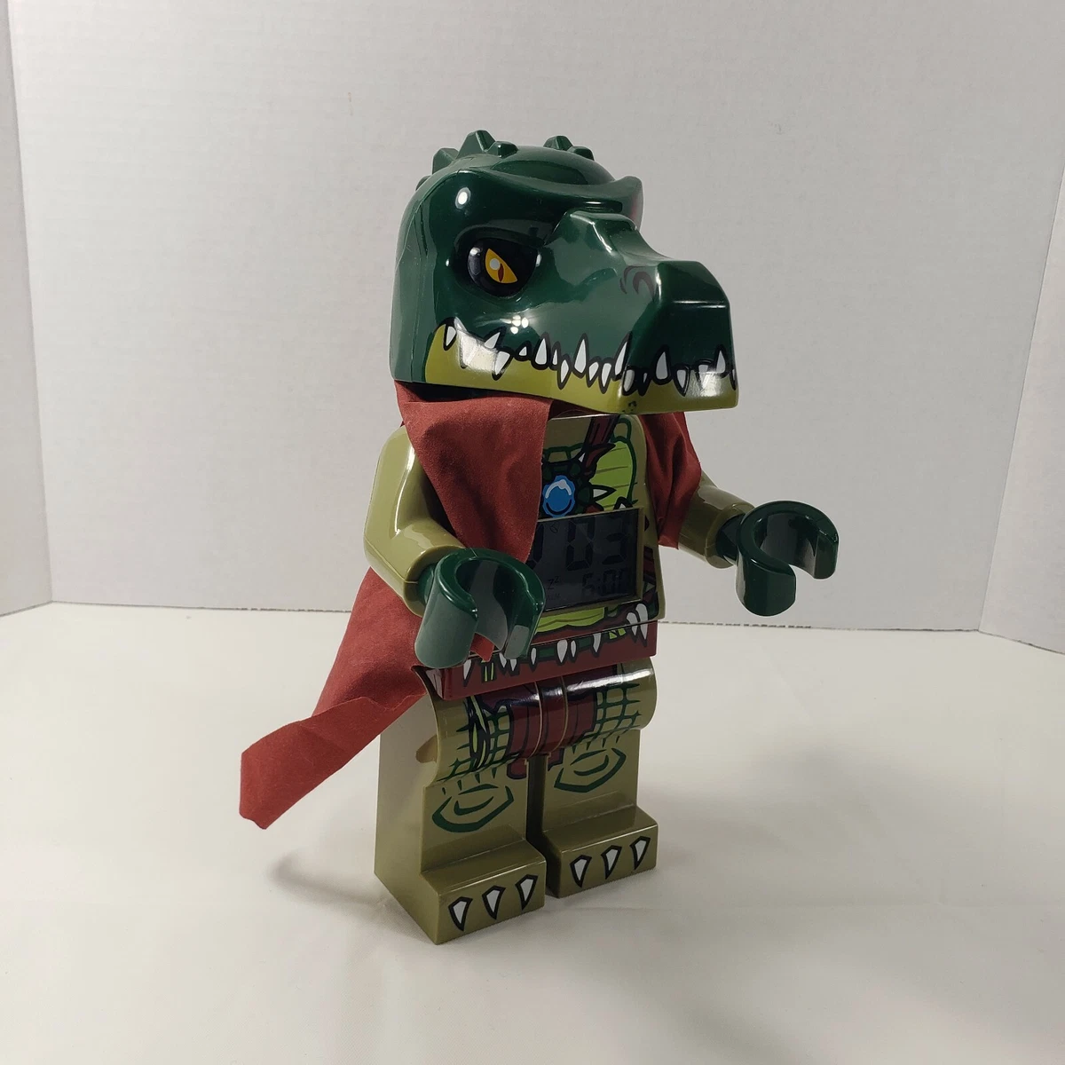 LEGO Legends of Chima Cragger Figure Alarm Clock Crocodile Alligator Toy