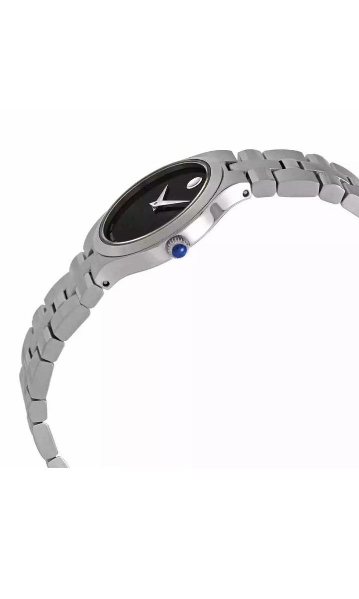Movado Juro Women\'s Stainless Steel Black Dial Watch 0607444 Movado Women main image 4
