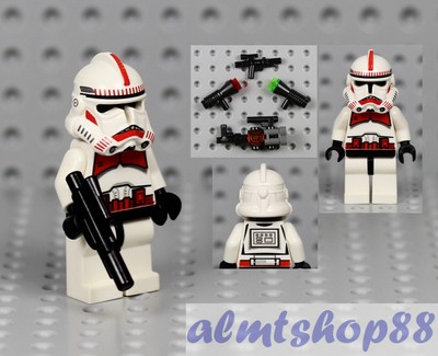 NEW LEGO STAR WARS SHOCK TROOPER MINIFIG red clone minifigure figure 7671 7655