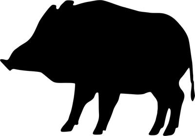 Hog Hunter Decal - Wild Boar Outdoor Hunting Sticker - 1253 Hog Hunter Decal - Wild Boar Outdoor Hunting Sticker - 1253