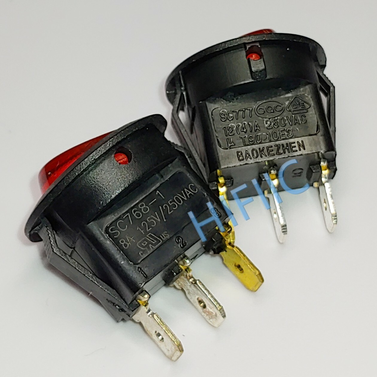 BAOKEZHEN BKZ SC777 Power On Off Rocker Switch SC768 1 12A 250VAC 3 Pin baokezhen-bkz-sc777-power-on-off-rocker-switch-sc768-1-12a-250vac-3-pin